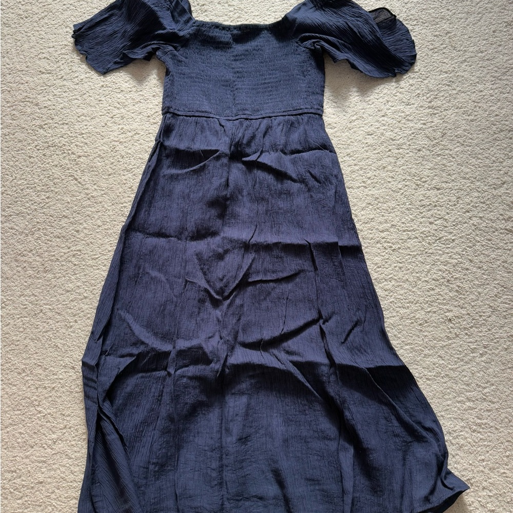 Navy Maternity Dress
